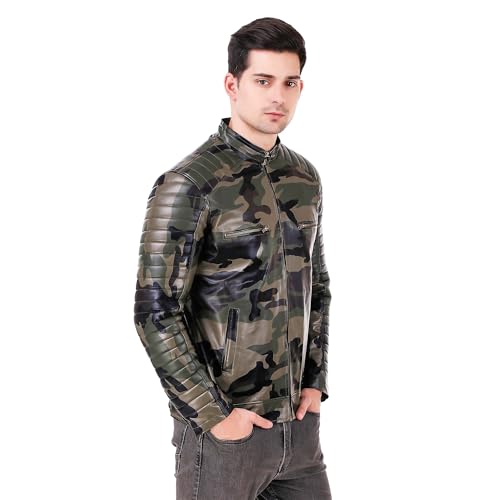 Image of Leather Retail Men Solid Regular Jacket(LRELADBP0001)