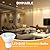 LEDEPLY Dimmable LED GU10 Bulbs, 5W=50W, 2700K Warm White, 38 Beam Angle, 470 lm, Bulb, Spotlight for Track Lighting, Kitchen, 6 Pack