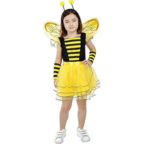 Funidelia | Bee Costumes for girl ▶ Animals, Insects, Bug, Bees - Costumes for kids, accessory fancy dress & props for Halloween, carnival & parties - Size 3-4 years - Yellow Cover