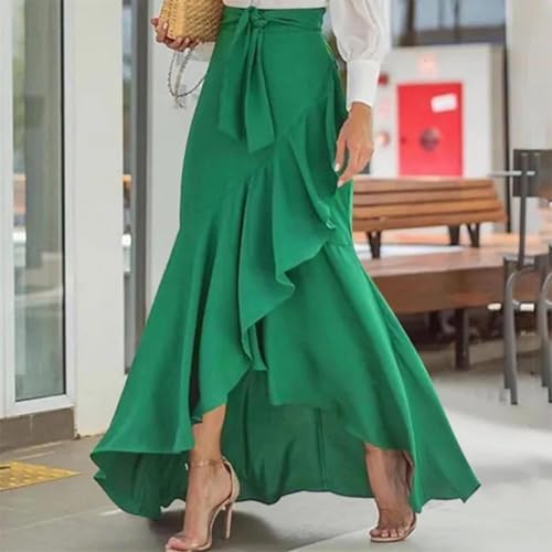 Womens Wrap High Cut Criss Cross Maxi Long Loose Fit Skorts for Women Dressy Skort 2025 Y2K2