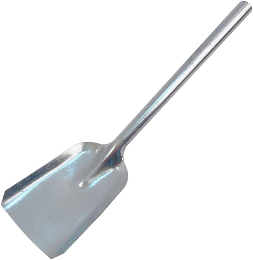 Fireplace Ash Shovel Iron Coal Shovel Poker Scoop Small Dustpan BBQ Charcoal Ash Poker Scoop Litter Cleaning Tool for Fire Pit Campfires