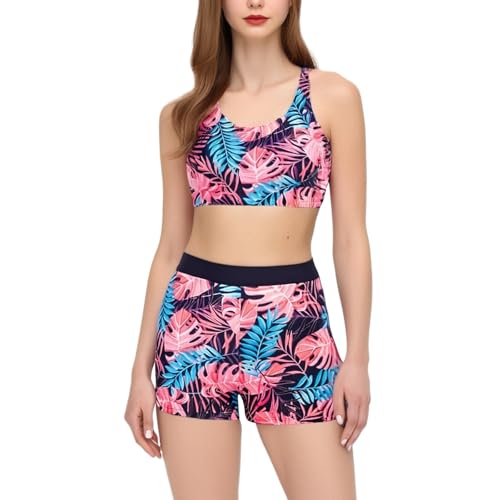Ensemble tankini 3 pièces pour femme, idéal pour vos séances d'entraînement et journées plage