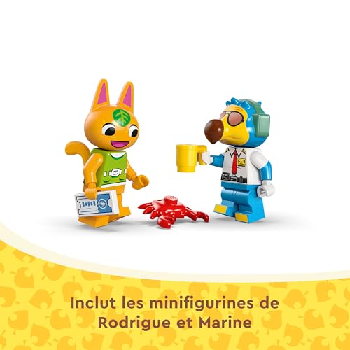 LEGO Animal Crossing Voyage Aérien avec Dodo Airlines - Hydravion et Minifigurine de Pilote Inspirés de la Série de Jeux Vidéo Développée par Nintendo - Cadeau pour Les Enfants dès 7 Ans 77051