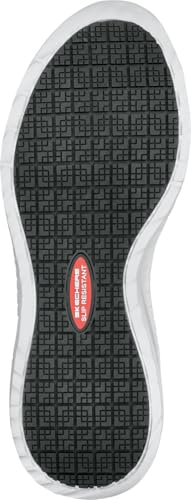 Image of Skechers Womens Black Squad Chaos MaxTrax Soft Toe SRO Slip-On