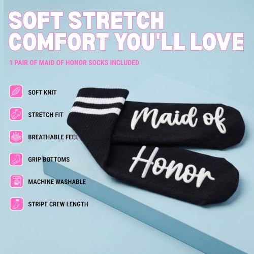 Image of Funky Junque Bride Crew Socks, Bachelorette Wedding Party Gift
