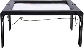 Generic Lupa grande com luz de LED, ampliador de leitura retangular portátil dobrável para mesa com iluminação de LED, lupa de leitura retangular portátil para baixa visão, idosos
