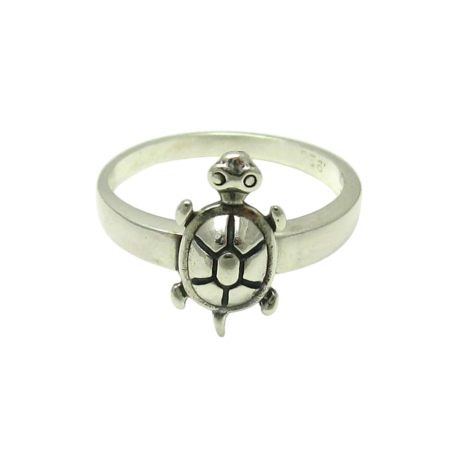 Bague en argent massif 925 Tortue Empress R001568 : finis les bijoux qui ternissent ou irritent