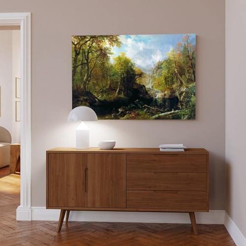 Poster The Emerald Pool Albert Bierstadt impression toile 40x61 cm
