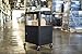 Luxor Multipurpose Adjustable Height Steel A/V Utility Cart with Cabinet - Black
