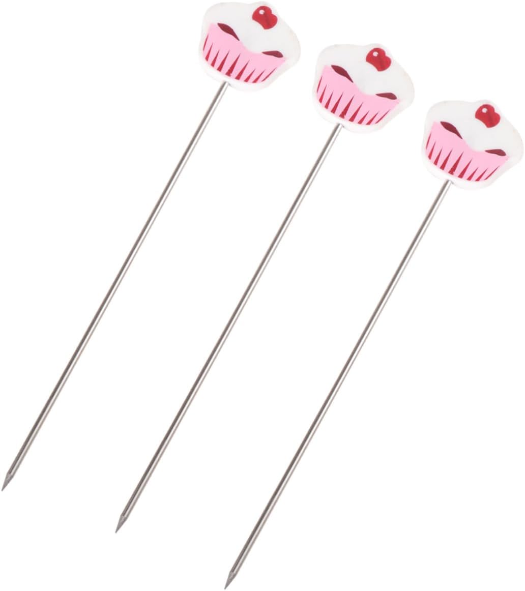 Cake Test Needle 3pcs Stainless Steel Baking Tool for Muffins