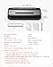 VEVOR Vacuum Sealer Machine, 80Kpa 120W Powerful Compact Food Sealer, 7-in-1 Multi-Functional Food Vacuum Sealer, Automatic Air Sealing System with Built-in Cutter with 10 Vacuum Bags & 1 Bag Roll