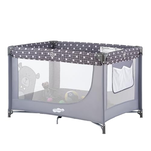 Pamo Babe Portable Crib Baby Playpen with Mattress and Carry