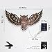 DIINOR Solar Outdoor Wall Decor Lights Owl Hanging Wall Light Outdoor Metal Solar Garden Lights Porch Patio Yard Decorative Large 23.62inch Warm White