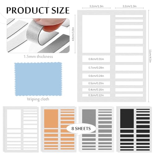 Image of MAYCREATE Ring Size Adjuster 4-Color EVA Rings Adjuster for Loose Rings Multi Size Customized Removable Adhesive Ring Tightener