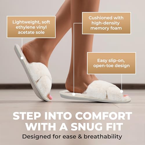 Women’s Bridesmaid Slippers Bride Slippers for Wedding Day Bride Gifts for her Engagement Gifts for Women Wedding Slippers Bridal Shower Gifts for Bride to Be Gifts for Her3