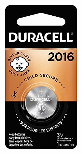 Duracell - 2016 3V Lithium Coin Battery - With Bitter Coating - 1 Count