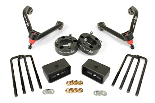 MotoFab Lifts 3" Front 2" Rear Leveling Lift Kit for 17-18 Chevy GMC Silverado / Sierra 1500 With Upper Control arms CH-3F-2R-17-18-UCA