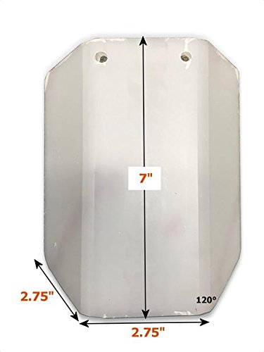 Replacement Polycarbonate Shield, 7 inches Tall, Part # RDS-3. Fits Vertical Bandsaw Guard VB-ES1 by ATS MACHINE SAFETY SOLUTIONS
