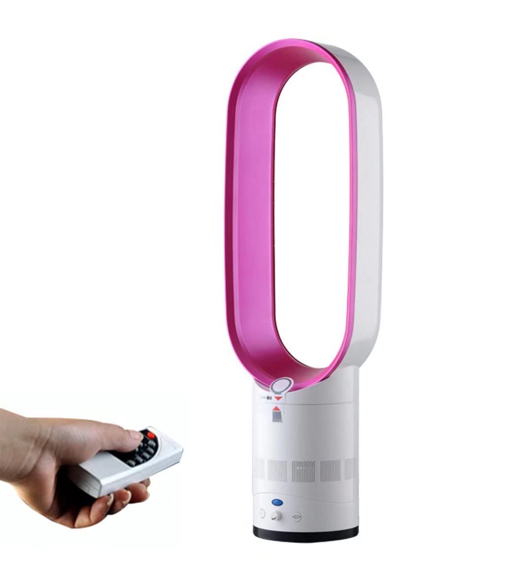 Ventilador de torre sin aspas,ventilador de enfriamiento con control remoto,ventilador de columna de mesa de piso de velocidad continua,temporizador de cita de 30-120 minutos,oscilante de 90°