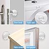 Xfenvs Door Knob Wall Shield, 6PCS Transparent Round Soft Rubber Wall Protector Self Adhesive Door Handle Bumper (Small… - Image 7