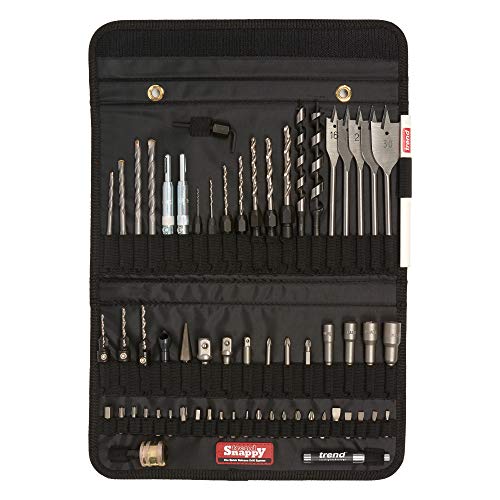 Trend Snappy Complete Drill Bit and Tool Set 60 Piece Tool Selection Set with Assortment of Quick Release Drilling & Screwing Tools SNAP/TH2/SET