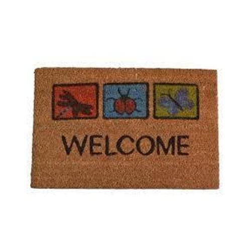 SS Coir Mills Printed Coir Door Mat | 33x8 (Pack of 2)