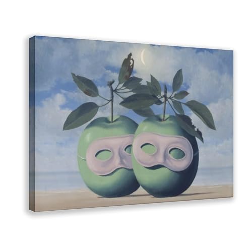 Toile René Magritte Le Prêtre Marié - Tableau décoration murale haut de gamme pour bureau