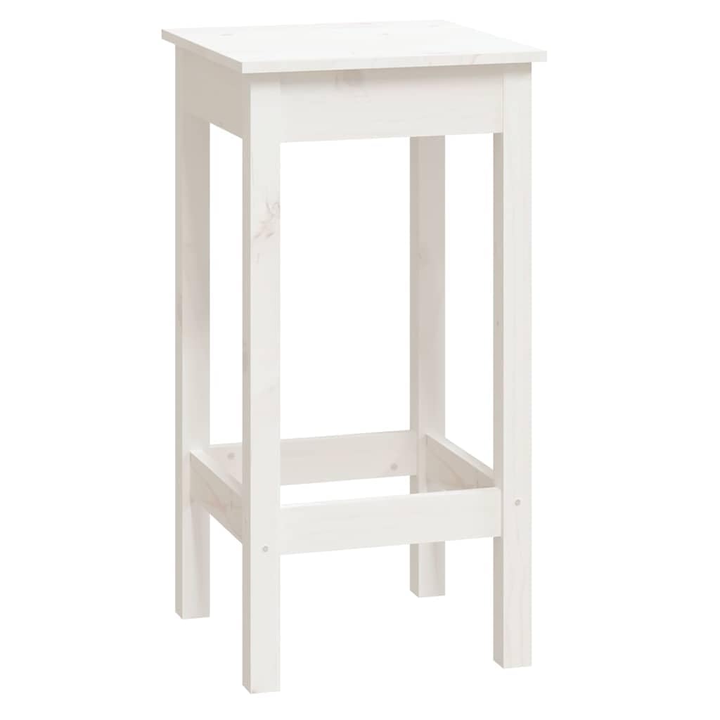 Set da bar in legno massiccio di pino bianco, 9 pezzi, con 8