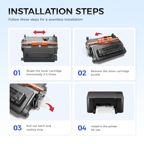 Image of 64A Black Toner Cartridge 1-Pack Replacement for HP 64A CC364A Toner Compatible with HP LaserJet P4014dn P4014n P4015dn P4015n P4015tn P4015x P4515n P4515tn P4515x P4014 P4015 P4515 Series Printer Ink