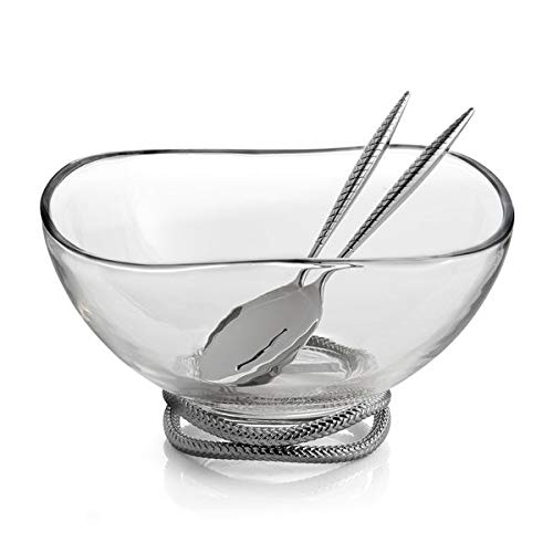 nambe-Braid-Glass-Salad-Bowl-with-Servers-Large-12-Inch-Mixing-and-Serving-Dish-Thick-Glass-Bowl-for-Salads-Fruit-and-More-Stainless-Steel-Serving-Spoons-Dishwasher-Safe