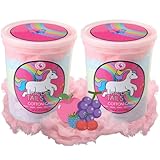 CHOCOLATE STORYBOOK Gourmet Flavored Cotton Candy β Unique Idea for Holidays, Birthdays, Gag Gifts, Party Favors (Unicorn Tail, 1.75 oz, 2-Pack)