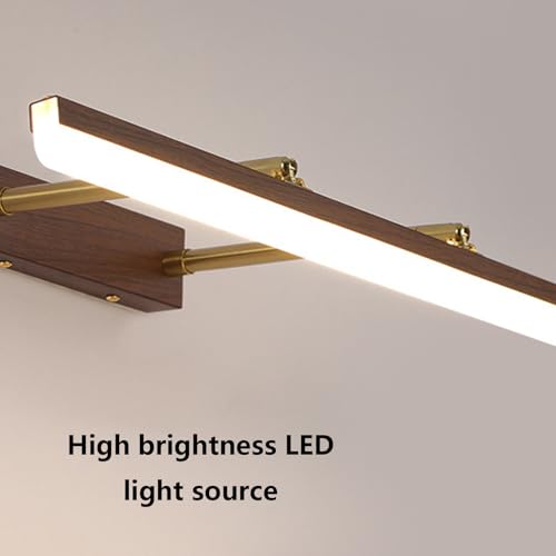Apliques de pared espejo baño LED giratorio de 40cm con luz cálida 5