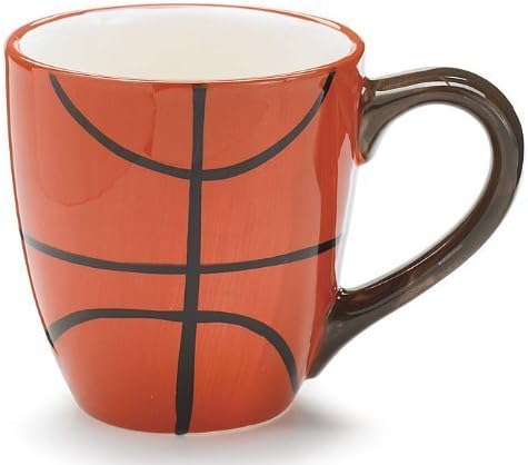 Burton & Burton Ceramic 13 Oz Basketball Coffee Mug Great Gift for Basketball Sport Fans