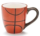 Burton & Burton Keramik-Tasse mit Basketball-Motiv, 313 ml, tolles Geschenk für Basketball-Sport-Fans