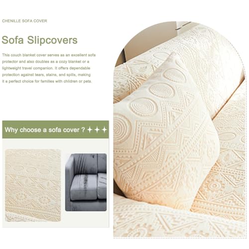 Housse de canapé antidérapante extensible pour protéger des chats - 5