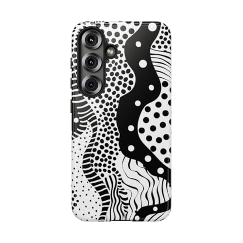 Coque brillante Samsung Galaxy S25 rigide motif abstrait haut de gamme