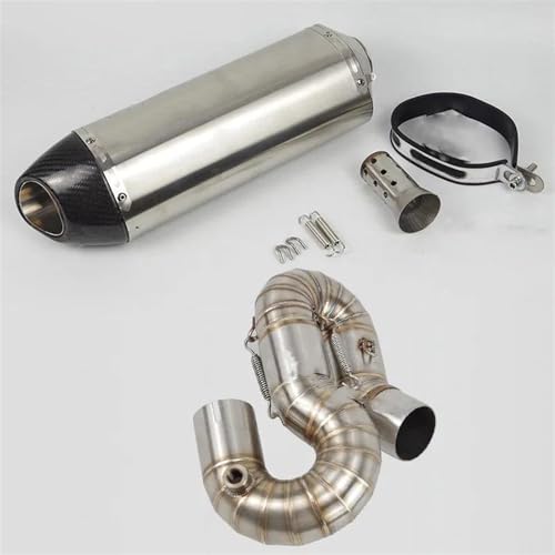 Silencieux d'échappement moto carbone avec raccord intermédiaire pour CBR1000RR 2008-2016