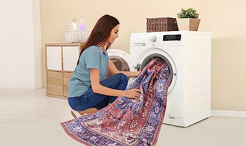 Tapis de chambre lavable en machine avec dossier antidérapant sécurisé