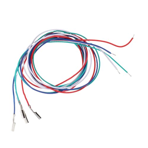 Gatuida Cavi Testina Giradischi 4 Pezzi Codifica Colori Per Installazione Facile e Collegamento Stabile Per Impianti Audio in Casa e Bar