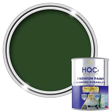 HQC Anti Damp Anti Mould Paint Racing Green 2.5L – Matt Finish Wall & Ceiling Emulsion – Prevents Condensation, Mould & Damp – Breathable, Washable, Easy to Apply, Long-Lasting Protection