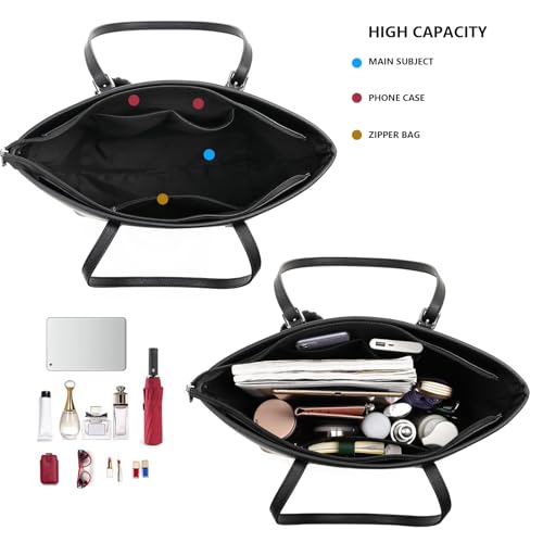 Bolso Tote grande para mujer con asa superior miniatura 4