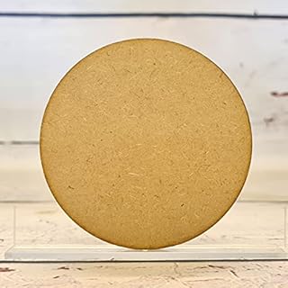 10 x Wooden MDF Circle Shapes, Plain Wood Craft Tags 30mm (3cm)