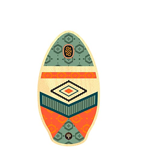 SURFboard Skimboard SkimOne 37 95 cm Navajaui Verde Naranja Madera