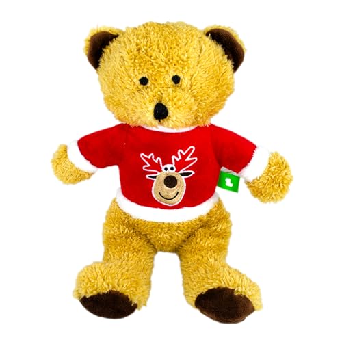 Scarlaroo Christmas Dog Toys - Christmas Jumper Teddy Bear P