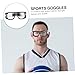 Sosoport 3pcs Athletic Glasses Safety Glasses Sports Goggles Glare Lens Shockproof for Soccer Protection