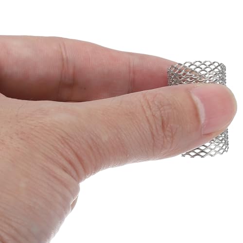 Image of PATIKIL 4 Pcs 17mm OD Strainer Mesh, 25mm H Screen Y Shaped Strainer Filter Valve Mesh Screen 304 Stainless Steel Strainer Mesh for Debris Pump Water Oil Separation