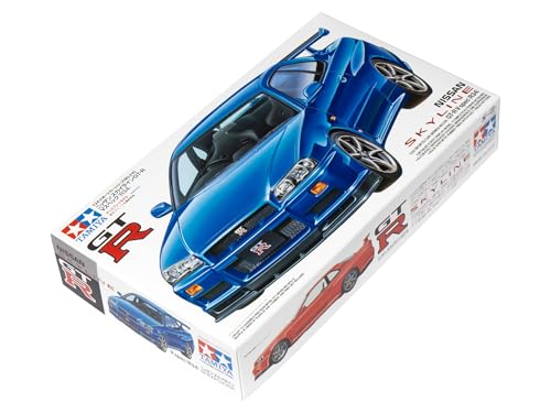 Tamiya Nissan 24210 Skyline GT-R V-SPEC R34, White, Mittel