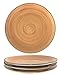 Set di piatti da dessert 4 pezzi, in porcellana, stile vintage (marrone)