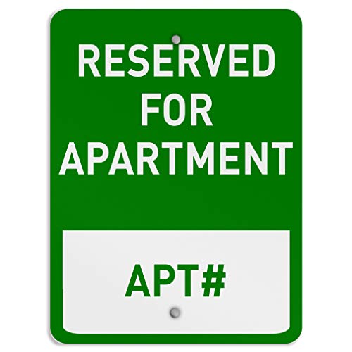 Reserved For Apartment Apt# �p�[�L���O�T�C�� �A���~�j�E�����^���T�C�� 9 in x 12 in MSIGNPARKING1039_R_912