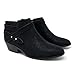 Soda SWEETEN Women's Fashion Closed Toe Multi Strap Ankle Bootie Block Heel (Black Sweeten, wide numeric_7)